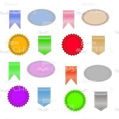 Set Of Colorful Labels Vector Image-0