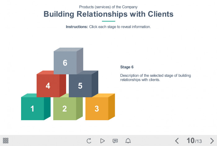 Colored Clickable Cubes — Articulate Storyline e Learning Templates