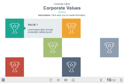 Colored Icons — e-Learning Templates for Articulate Storyline