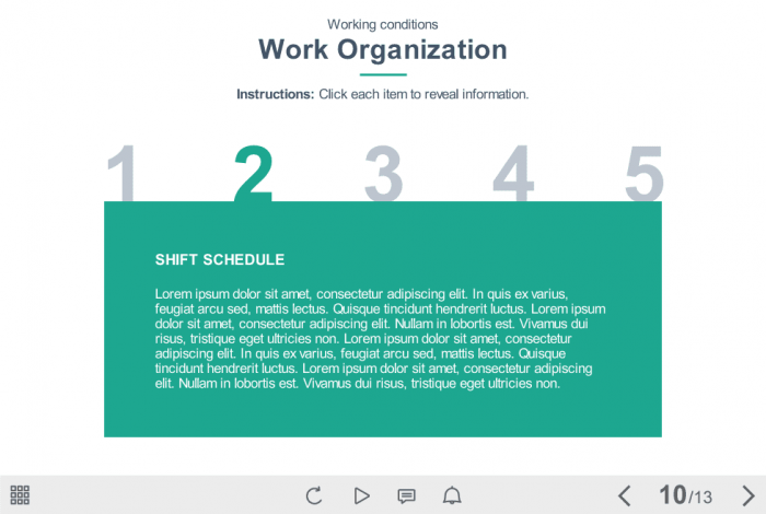 Learning Materials Over Turquoise Background — Download Storyline Templates