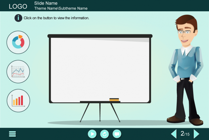 Vector Character With Flip Chart — Storyline Template-0