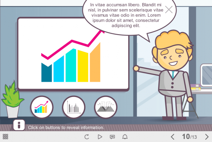 Business Mentor Presenting Charts — Download Storyline Templates