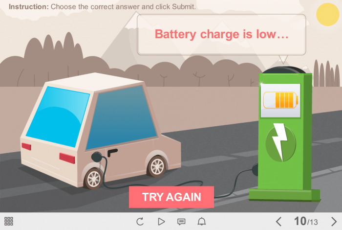 Charge The Car — Articulate Storyline Template