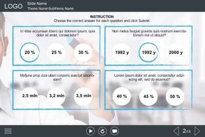 Quiz Slide — e-Learning Templates for Articulate Storyline