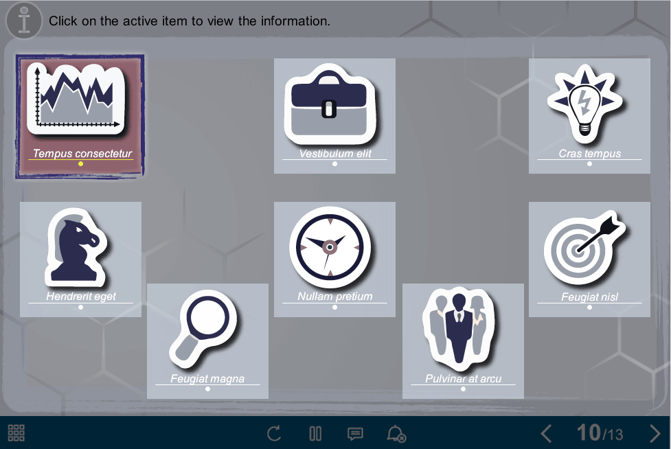 Clickable Icons — Storyline Templates for eLearning Clickable Icons — Storyline Templates for eLearning