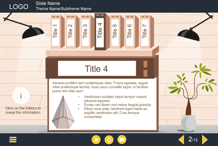 Clickable Folders — e-Learning Templates for Articulate Storyline
