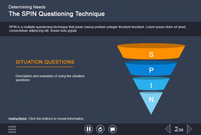 Interactive Cone — Captivate Template for eLearning