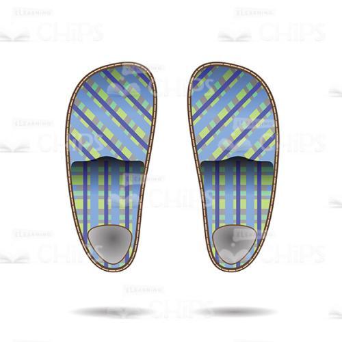 Home Slippers Vector Image-0