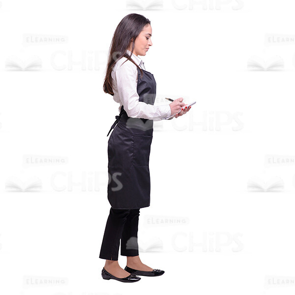 Glad Young Waitress: The Complete Cutout Photo Pack-38073