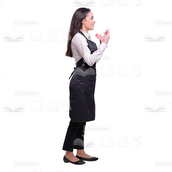 Glad Young Waitress: The Complete Cutout Photo Pack-38006