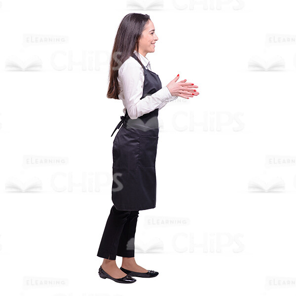 Glad Young Waitress: The Complete Cutout Photo Pack-38042
