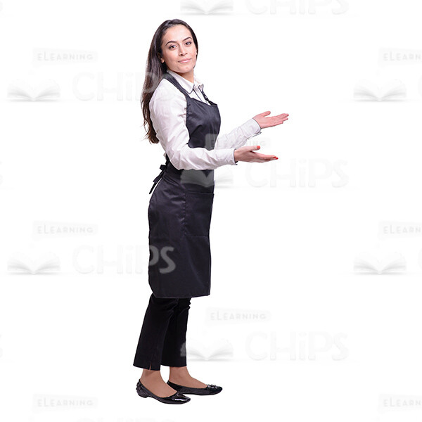 Glad Young Waitress: The Complete Cutout Photo Pack-38074