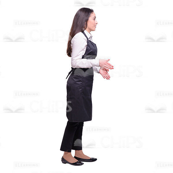 Glad Young Waitress: The Complete Cutout Photo Pack-38026