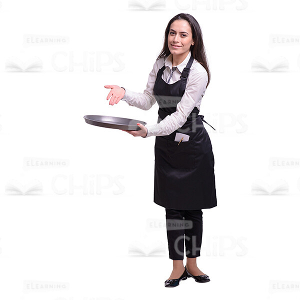 Glad Young Waitress: The Complete Cutout Photo Pack-38076