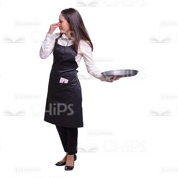 Glad Young Waitress: The Complete Cutout Photo Pack-38002