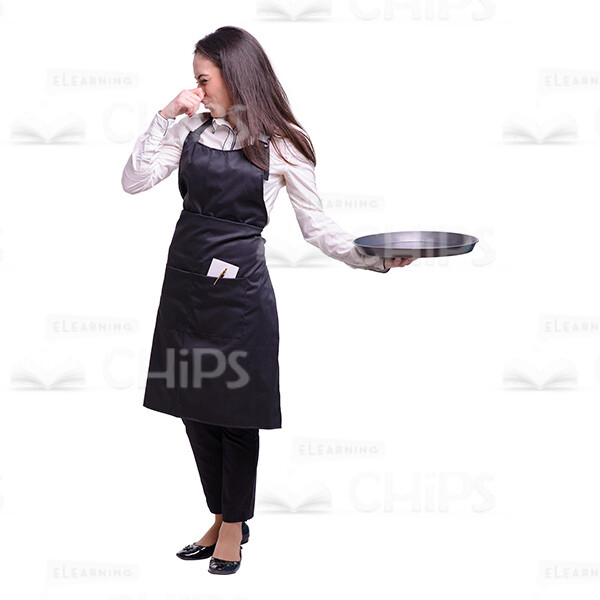 Glad Young Waitress: The Complete Cutout Photo Pack-38008