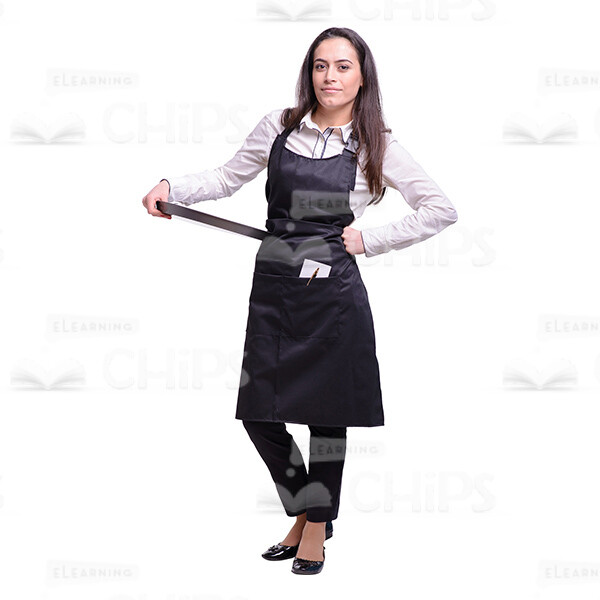 Glad Young Waitress: The Complete Cutout Photo Pack-38053
