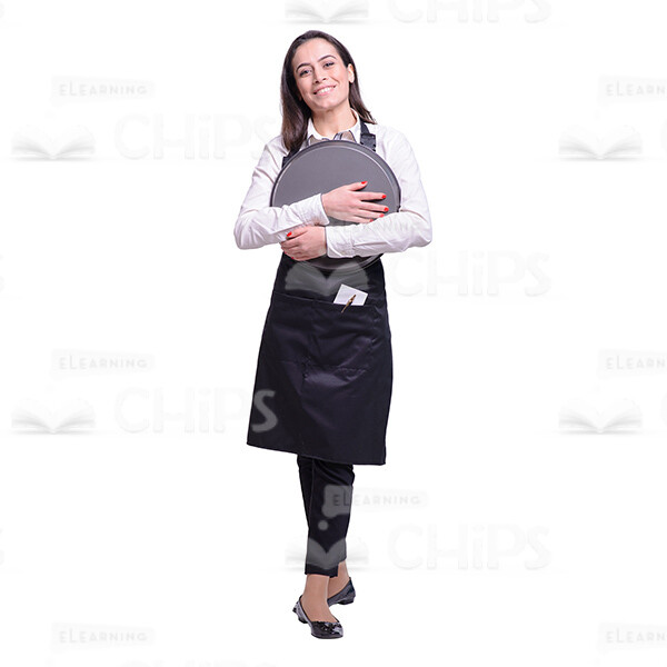 Glad Young Waitress: The Complete Cutout Photo Pack-38071