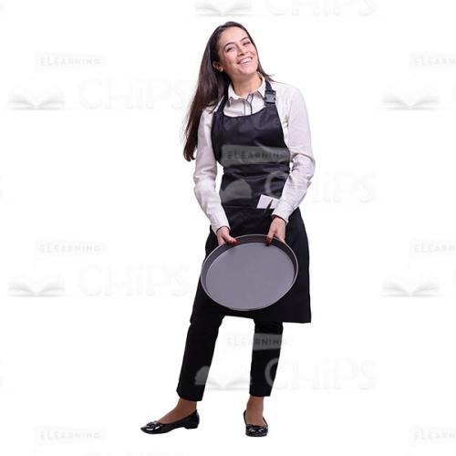 Glad Young Waitress: The Complete Cutout Photo Pack-37997
