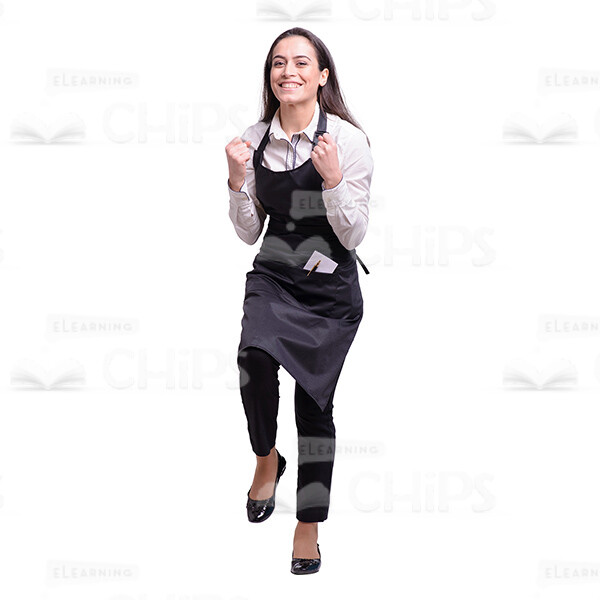Glad Young Waitress: The Complete Cutout Photo Pack-38081