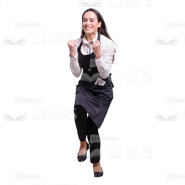 Glad Young Waitress: The Complete Cutout Photo Pack-38089