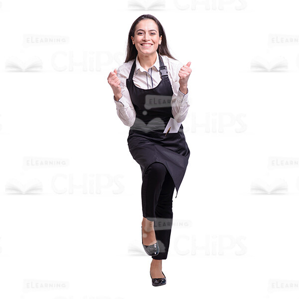 Glad Young Waitress: The Complete Cutout Photo Pack-37999