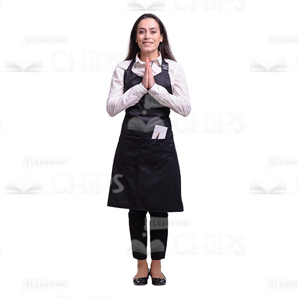 Glad Young Waitress: The Complete Cutout Photo Pack-38021