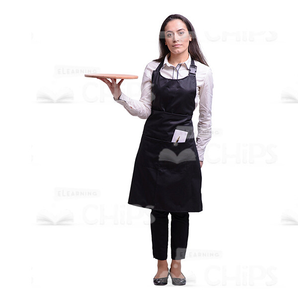 Glad Young Waitress: The Complete Cutout Photo Pack-38044