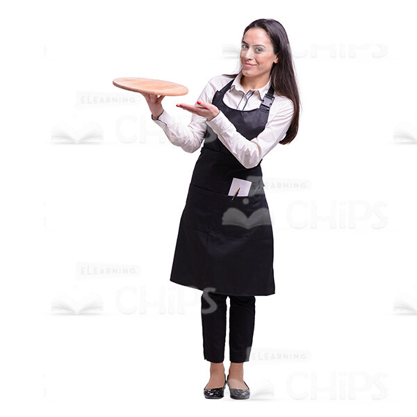 Glad Young Waitress: The Complete Cutout Photo Pack-38085