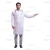 Confident Doctor Pointing With Left Hand Cutout Picture-0