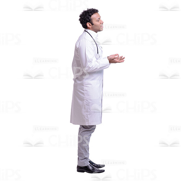 Cutout Picture of Handsome Young Doctor Shrugging-0 Cutout Picture of Handsome Young Doctor Shrugging-0
