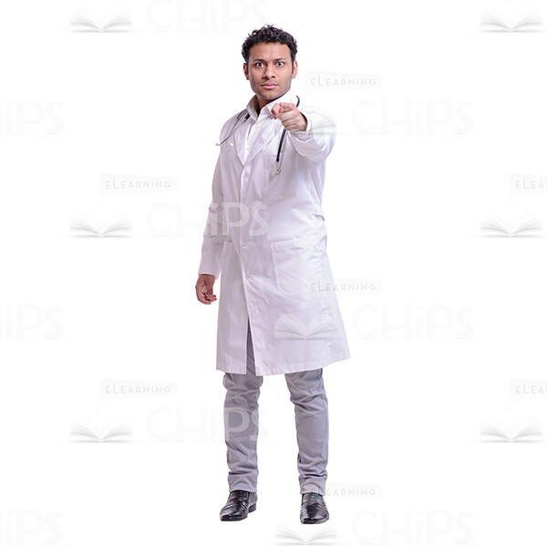Cutout Picture of Strict Doctor Pointing at You-0 Cutout Picture of Strict Doctor Pointing at You-0