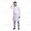 Tired Young Doctor Cutout Picture-0