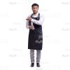 Cutout Image of Handsome Waiter Showing the Direction-0
