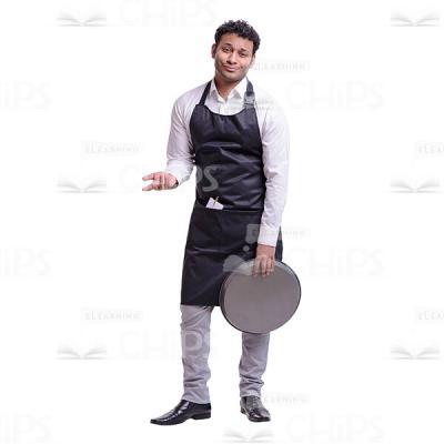 Waiter With The Tray Cutout Photo-0