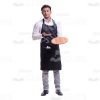 Waiter Pointing At The Wooden Tray Cutout Photo-0