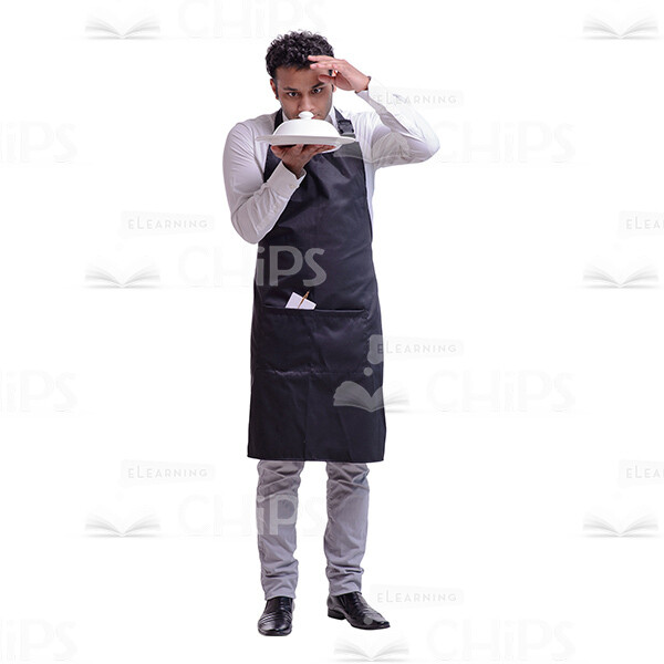 Waiter With The Party-cook Cutout Photo-0