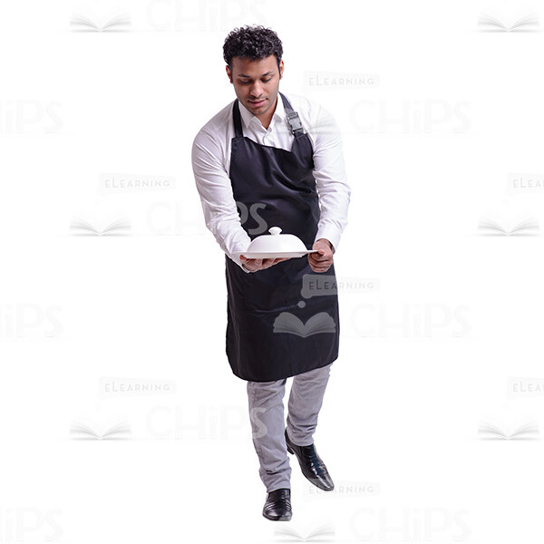 Waiter Walking With Party-cook Cutout Photo-0 Waiter Walking With Party-cook Cutout Photo-0
