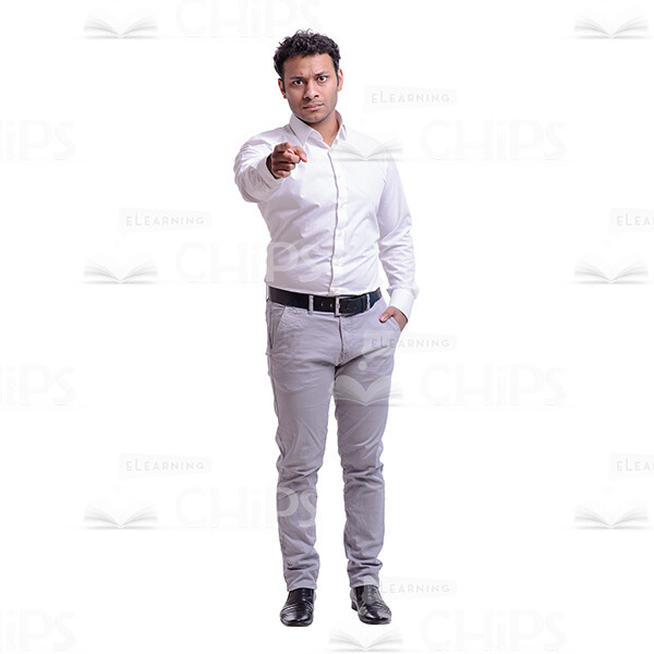 Serious Pointing Businessman Cutout Photo-0 Serious Pointing Businessman Cutout Photo-0
