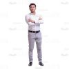 Crossed Arms Half-turned Businessman Cutout Photo-0