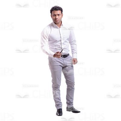 Businessman With Threatening Look Cutout Photo-0