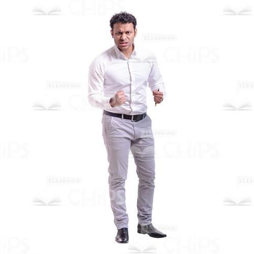 Very Angry Businessman Cutout Photo-0