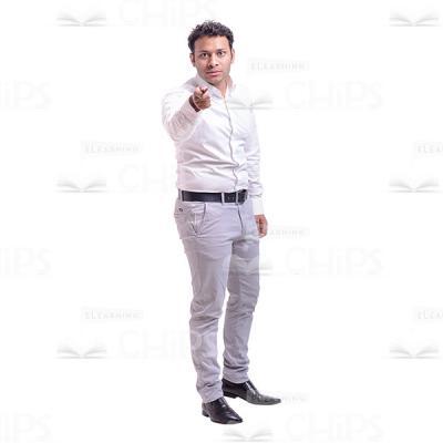 Pointing At The Camera With The Pen Businessman Cutout Photo-0