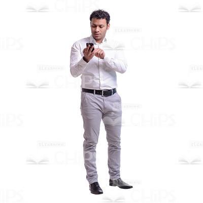 Businessman Typing At The Handy Cutout Photo-0