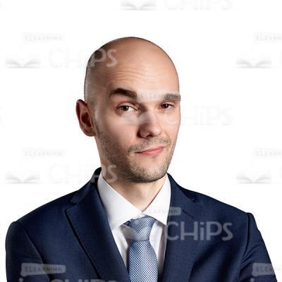 Handsome Businessman Close Up Cutout Portrait-0