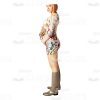 Nice Pregnant Girl Standing Sideways Cutout Photo-0