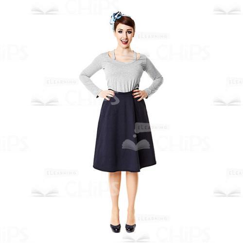 Attractive Woman With Both Hands On Waist Cutout Picture-0