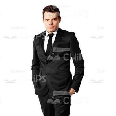 Young Man Attentively Looking At The Camera Cutout Photo-0