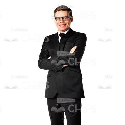 Smiling Young Man In Eyeglasses Cutout Photo-0