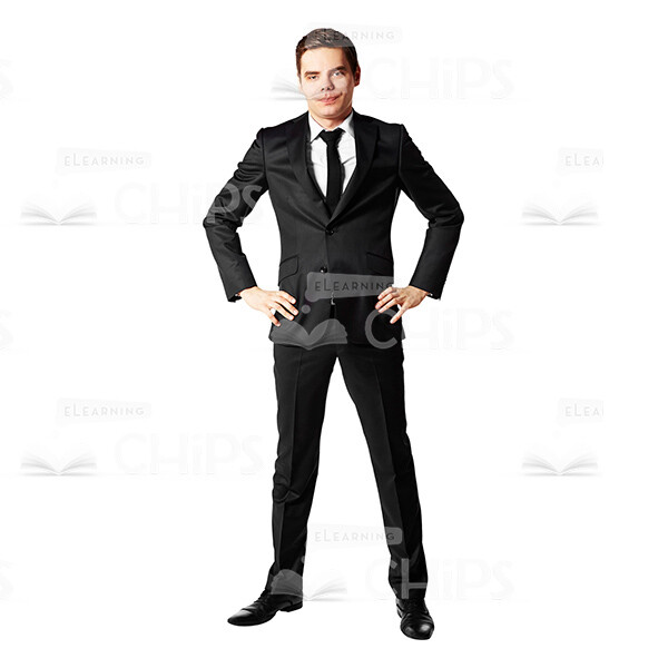 Focused Young Man With Hands On Hips Cutout Photo-0 Focused Young Man With Hands On Hips Cutout Photo-0